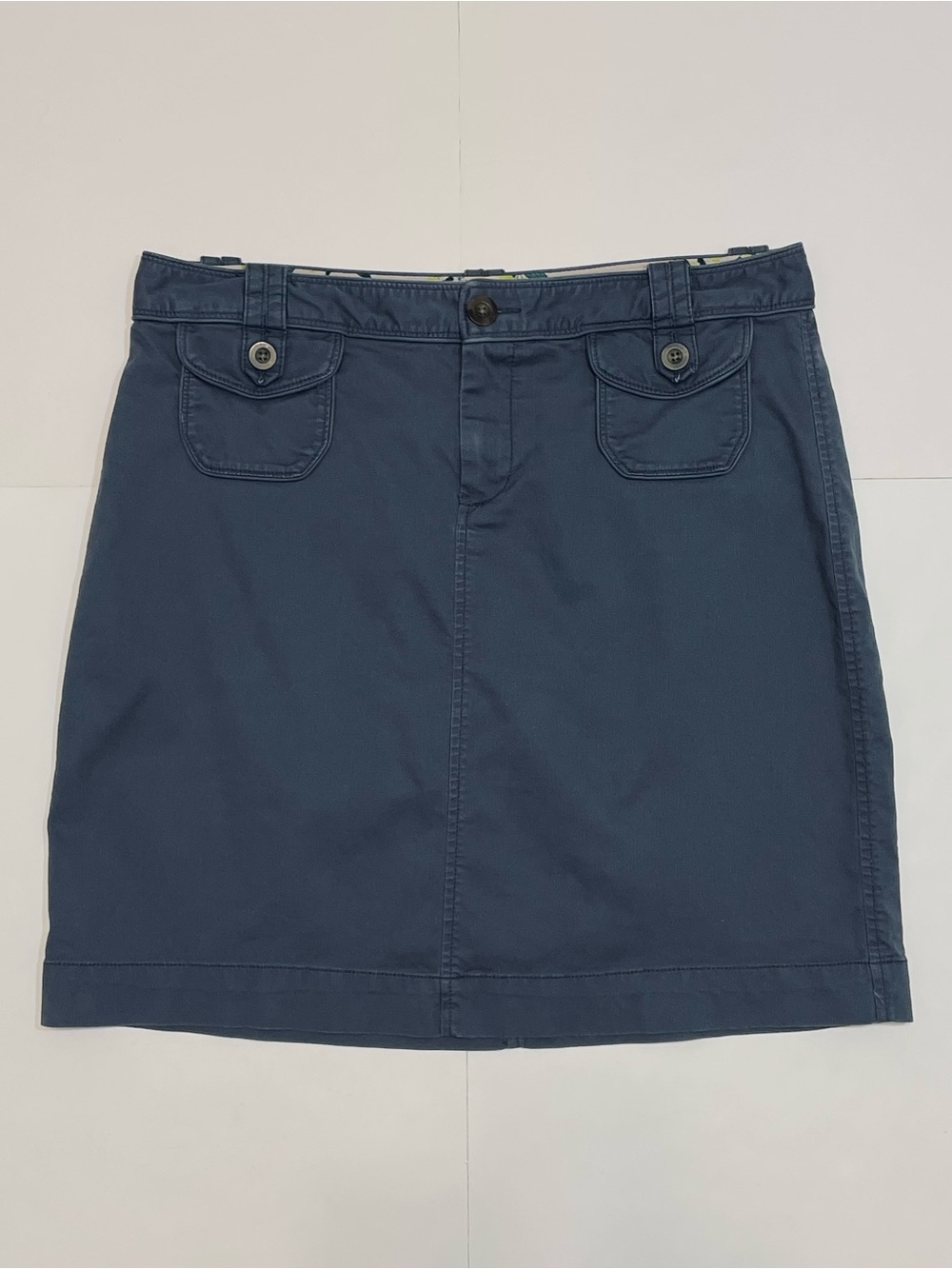 Old Navy Blue Chino Cargo Mini Skirt Size 12